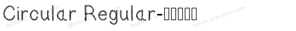 Circular Regular字体转换